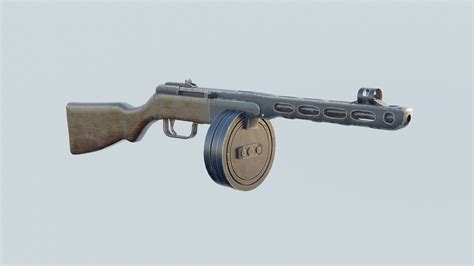 PPSh-41 3D model - TurboSquid 2124096