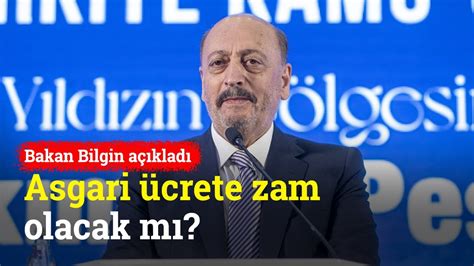 Bakan Bilgin den Asgari Ücrete ve Emekli Maaşına Zam Açıklaması YouTube