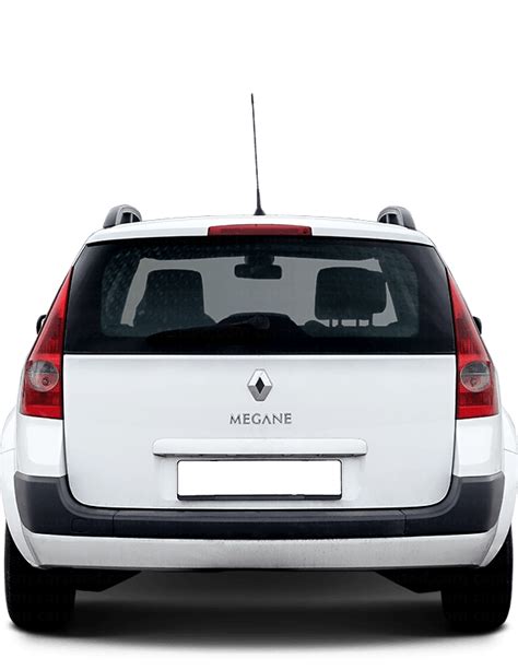 Renault Megane 2002-2005 Dimensions Rear View