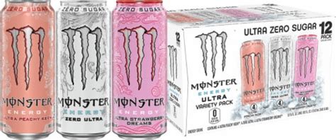 Monster Zero Sugar Ultra Energy Drink Variety Pack Cans 12 Pk 16 Fl