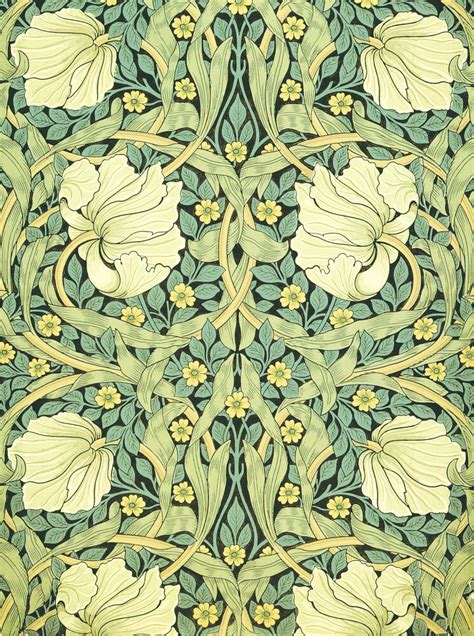 Pimpernel Wallpaper 1876 Art Print By William Morris King And Mcgaw