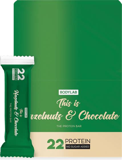 Bodylab Protein Bar Hazelnuts And Chocolate 55 G 12 Stk • Pris