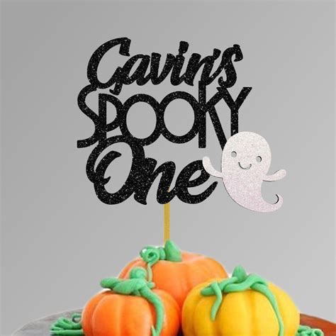 Custom Spooky One Cake Topper Halloween St Birthday Cake Topper