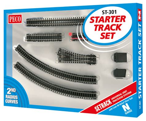 Peco N N Gauge 2nd Radius Starter Track Set ST-301