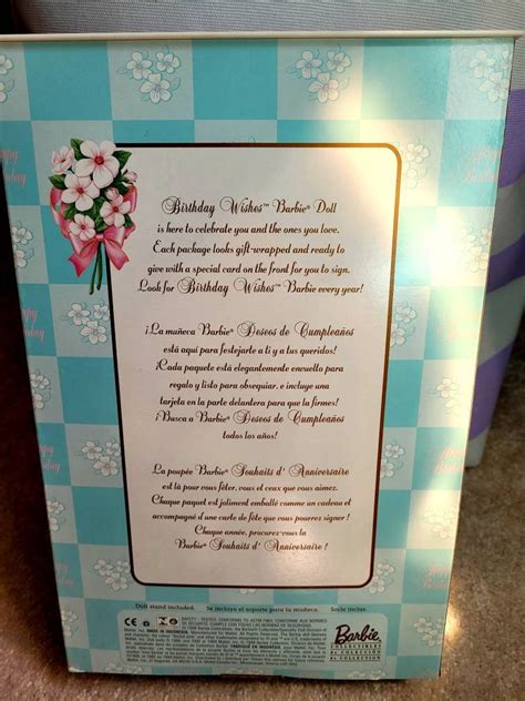 Birthday Wishes Barbie Mattel Collector Edition Nib Nrfb Etsy