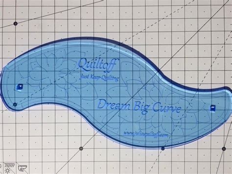 Julia Quiltoff Dream Big Universal Curve Longarm Ruler