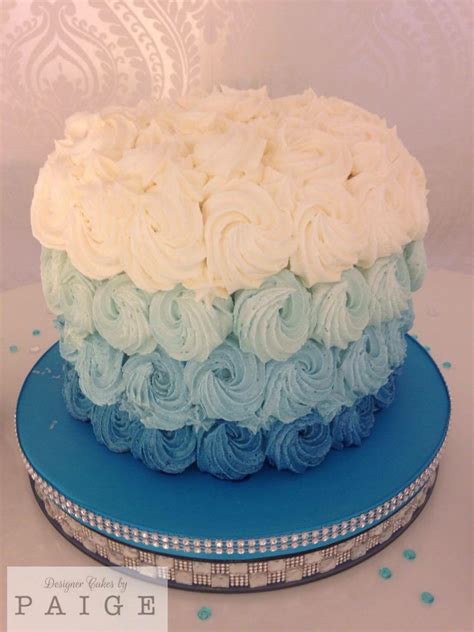 Ombre Blue Buttercream