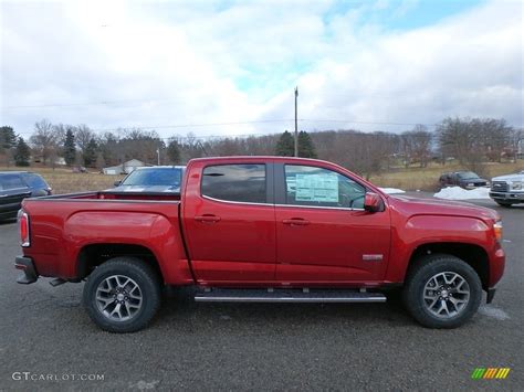 2018 Red Quartz Tintcoat Gmc Canyon All Terrain Crew Cab 4x4 125026949 Photo 4