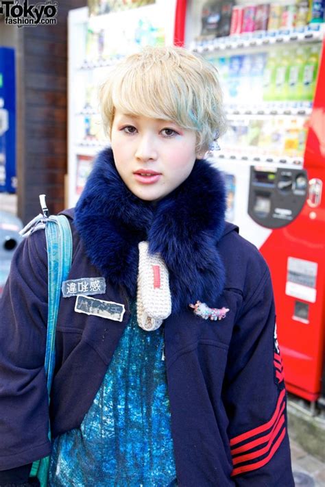 Blonde Harajuku Girls Monikoto Top Macaronic Cable Knit Skirt Tokyo Fashion