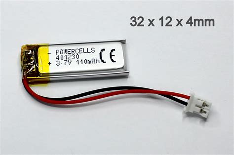 LiPo 120mAh 3 7V Akku Battery 3 6V Akku JST PH 2 0 Lithium Ion Polymer