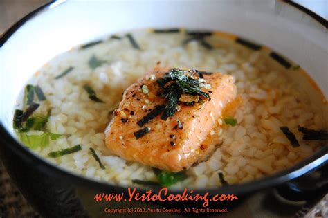 Salmon Chazuke Oolong Tea With Rice Good Healthy Recipes Asian