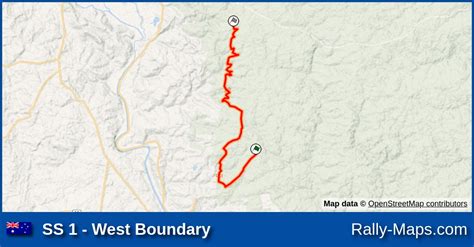 SS 1 West Boundary Stage Map Alpine Rally Of East Gippsland 2022