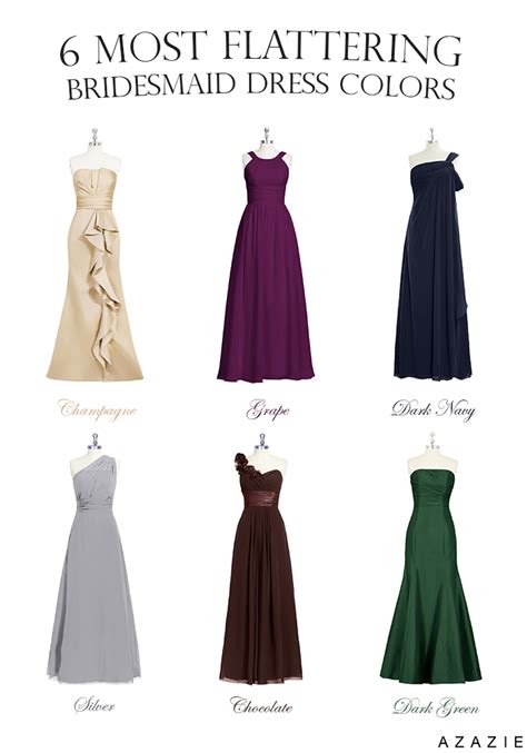 Flattering Bridesmaids Dress Colours Azazie Blog