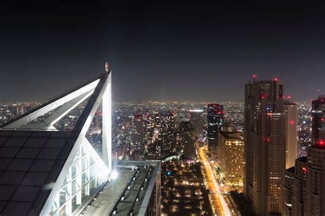 Premium Photo Tokyo Night Scene Panoramic View