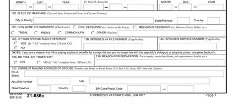 Va Form 21 686c ≡ Fill Out Printable Pdf Forms Online