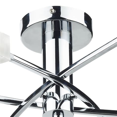 Morgan 6 Light Semi Flush Polished Chrome