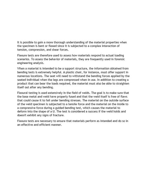 Flexural Testing | PDF