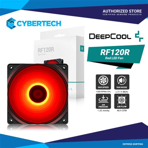 Deepcool RF120R High brightness case fan with build-in red LED | Lazada PH