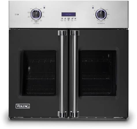 Viking® Professional 7 Series 30 Cast Black Built In Single Electric French Door Wall Oven