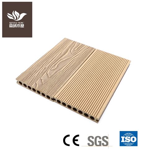 Engineered Outdoor D Embossing Wpc Decking Wood Plastic Composite