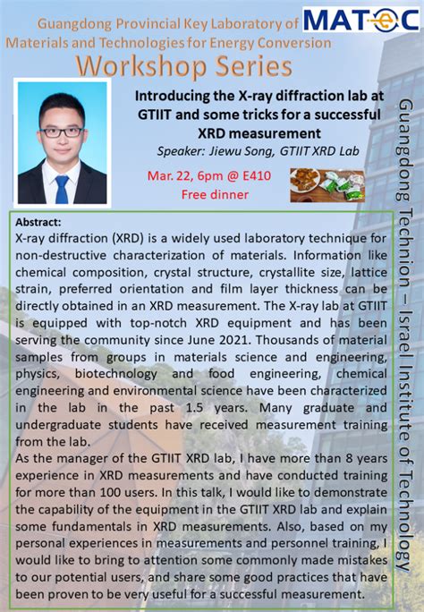 Introducing The X Ray Diffraction Lab At Gtiit And Some Tricks For A