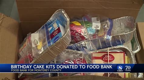 Birthday Cake Kits Delivered To Monterey County Food Bank YouTube