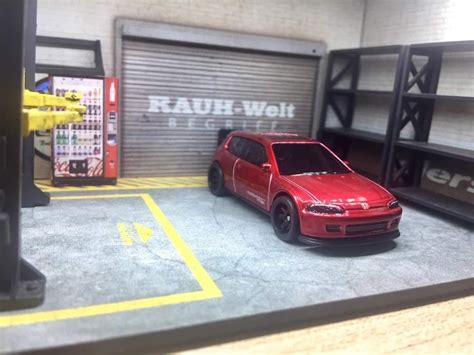 Custom Hot Wheels Honda Civic Eg Red Hobbies Toys Toys Games On Carousell