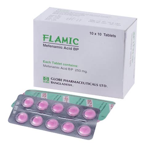 Flamic 250 mg Tablet ফলমক ২৫০ ম গর টযবলট Globe