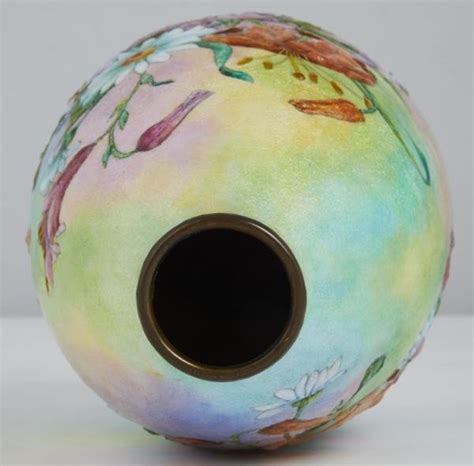 Enameled Vase By Camille Faur