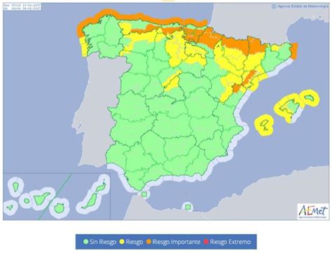 Previsión meteorológica Se espera nieve viento y bajada de