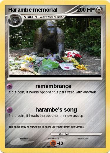 Pokémon Harambe memorial - remembrance - My Pokemon Card