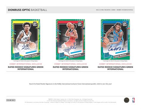 2023 24 Donruss Optic NBA Basketball Cards INTERNATIONAL