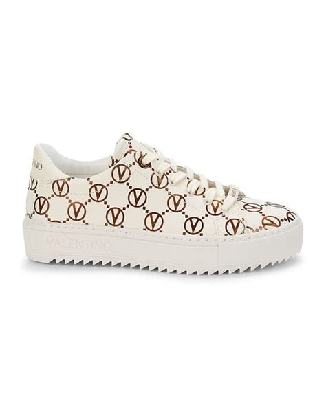 Valentino Bags By Mario Valentino Women's Sheila Leather Chunky Sneakers