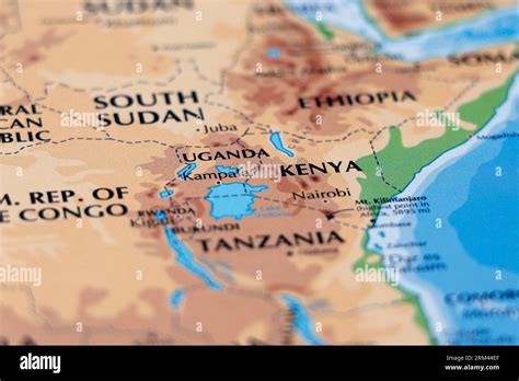 World Map Kenya Africa