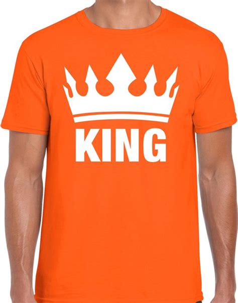 Bellatio Decorations Koningsdag T Shirt Voor Heren King Oranje