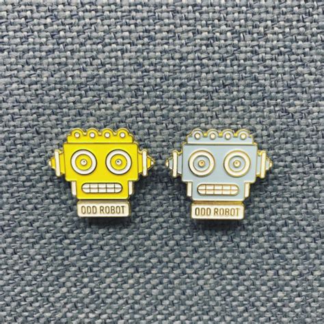 Odd Robot Enamel Pin Set Wiretap Records