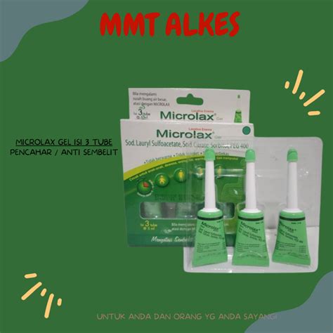 Jual Microlax Gel Isi Tube Shopee Indonesia