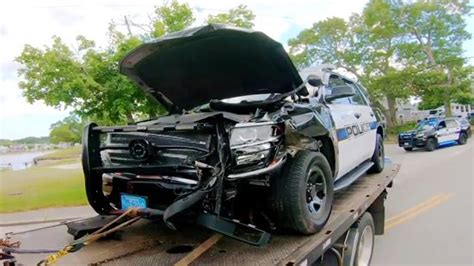 Officer Hospitalized After Crash Involving Police Cruiser In Wareham