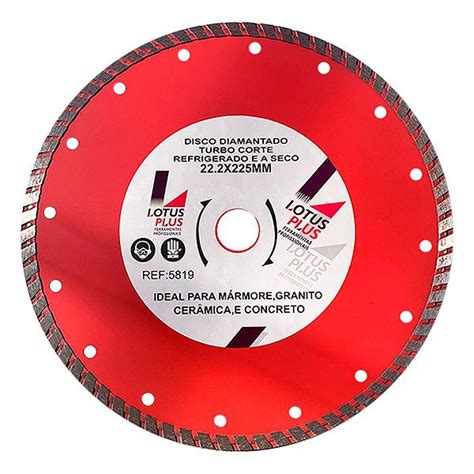 Disco de Corte Diamantado Turbo Cerâmica e Concreto 9 Polegadas 225mm x