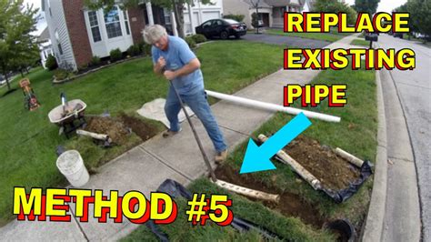 Diy Sidewalk Tunnel For Downspout Drains Sump Pump Drain Installations