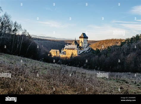 Beautiful Gothic Royal Karlstejn Castleczech Republicthere Are Czech