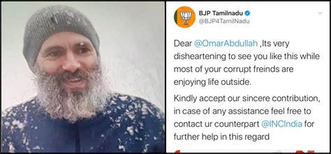 Tamil Nadu BJP Send Razors to Omar Abdullah, Deletes Tweet After ...