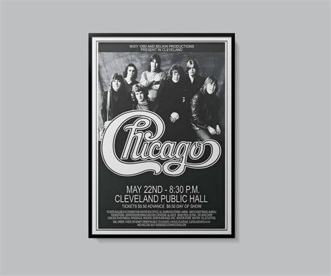 Chicago Band Poster Horn Section Art Music T Classic Etsy