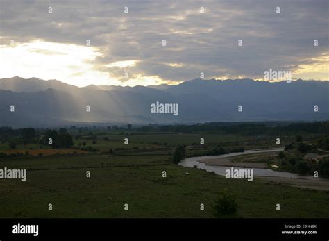 sunset   plain stock photo alamy