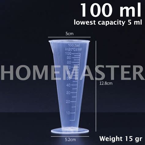 Jual HomeMaster PP Polypropylene Plastic Plastik Measuring Cup Gelas