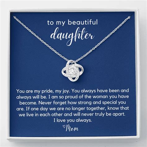 To Beautiful Daughter Navy Minimalist Teepoem Ltd