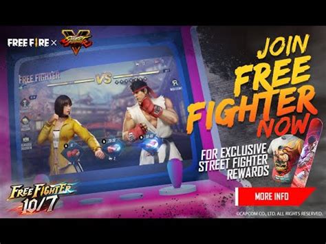 Free Fire X Street Fighter V Special Interface Tutorial Garena Free