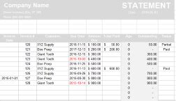 Invoice Tracking Excel Template | Expiration Reminder