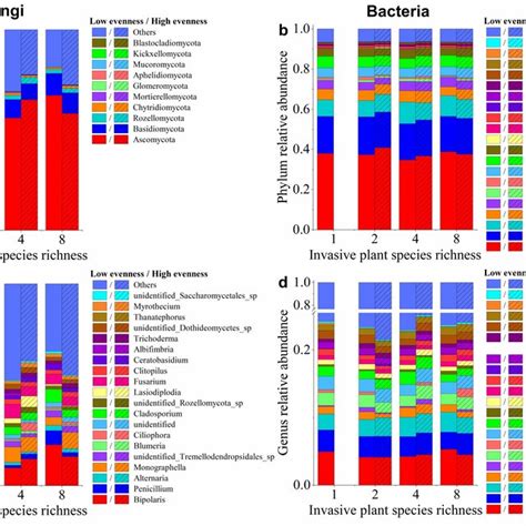 Relative Abundance Of The Most Abundant Phyla Of Soil Fungi A The