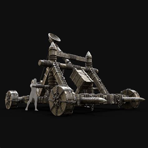 Medieval Catapult - 3D Model by Enterables